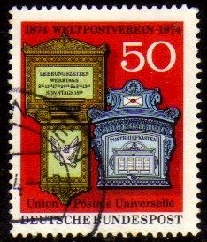 13596 Alemanha Ocidental 672 UPU União Postal Universal U