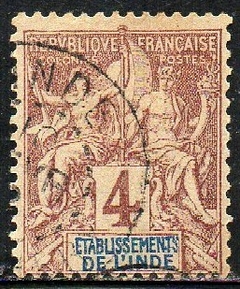 13659 Índia Francesa 3 Sage U