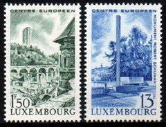 13967 Luxemburgo 688 + 690 Turismo Ponte Monumento a Robert Schuman NNN