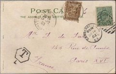 04243 Inglaterra Cartão Postal Com Taxa Francesa Pintura - comprar online