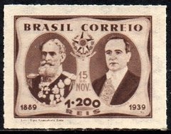 Brasil C 0145 Cinquentenário da República Variedade Galo na testa de Deodoro 1939 N (a