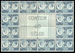 Brasil C 0150 União Panamericana Getúlio Peça de 12 selos com interpano central NNN