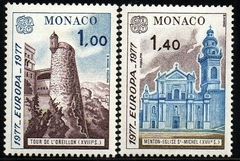 15127 Mônaco 1101/02 Tema Europa Monumentos NN