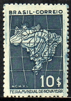 Brasil C 0155 Feira de Nova Iorque Filigrana Invertida 1940 N