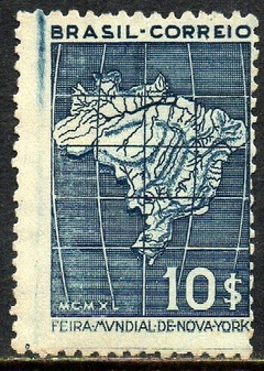 Brasil C 0155 Feira de Nova Iorque Filigrana Invertida 1940 N