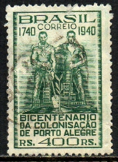 Brasil C 0156 Colonização de Porto Alegre 1940 U