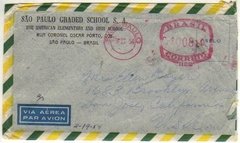 17412 Brasil Franquia Mecânica De 1954 Circulada Para o EUA