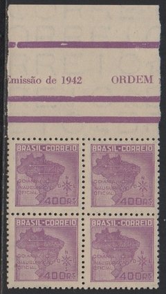 Brasil C 0175 + 175B Inauguração de Goiânia / GO quadra Variedade Marajo ligado à Terra 1942 NNN