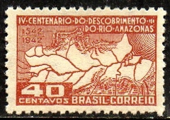 Brasil C 0178 Descobrimento do Rio Amazonas 1943 NNN
