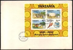 18002 Tanzania Fdc Rotary Club 1980 U