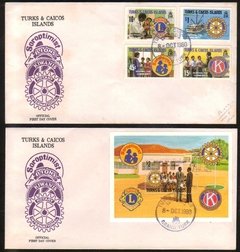18021 Turks & Caicos Envelope Fdc 1980 Rotary Club U