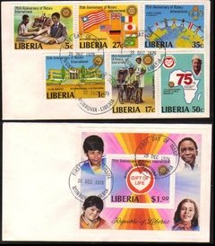 18098 Libéria Envelope Fdc 1979 Rotary Club U