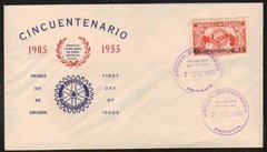 18113 Panama Envelope Fdc 1955 Rotary Club U