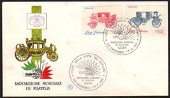 18125 Vaticano Envelope Fdc Carruagem Postal 1985