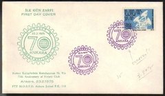 18126 Turquia Envelope Fdc 1975 Rotary Club U
