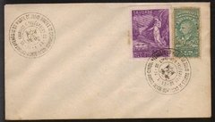 18867 Brasil Envelope selo Fiscal de 100 réis Morte de Júlio Prestes 1955