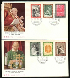 19130 Vaticano FDC 457/62 Concílio Com Assinatura do Papa