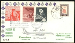 19240 Vaticano FDC Franquia Mista Jordânia