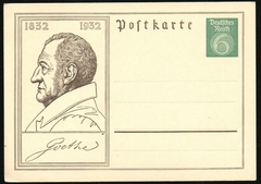 19265 Reich Bilhete Postal Goethe 1932 Novo