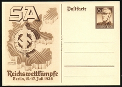 19280 Reich Bilhete Postal AS Soldado 1938