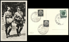 19291 Reich Bilhete Postal Hitler Hamburg 1938
