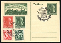 19292 Reich Bilhete Postal Hitler Nurnberg 1938