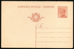 19296 Itália Bilhete Postal Resposta