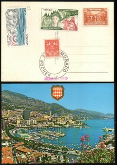 19303 Mônaco Cartão Postal Selado