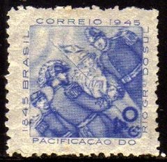 Brasil C 0195 F Pacificação Do Rio Grande Do Sul Papel Fino 1945 NN (b)