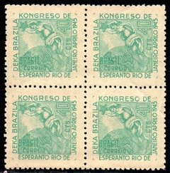 Brasil C 0196 Congresso de Esperanto Quadra 1945 NNN (g)