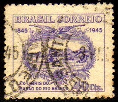 Brasil C 0197 Ex-Libris Barão do Rio Branco 1945 U (b)