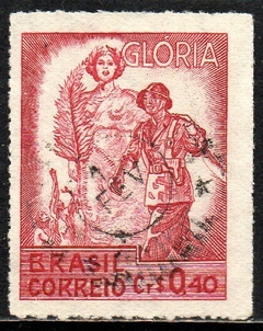 Brasil C 0199A Vitória Glória Papel Tramado Opaco 1945 U (c)