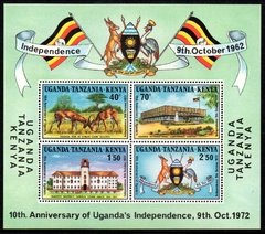 20086 Kenya Uganda Tanzania Bloco 03 + 239/42 (Este Africano) Animais Brasão Universidade NN - comprar online