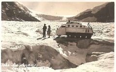 16606 Cartão Postal Carro Snow Mobile Columbia Ice Fields