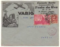 17365 Envelope Circulado Via Varig Pa Caxias Festa Da Uva 33