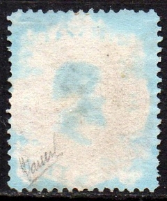 Brasil Império 24C D. Pedro II U com amenci Papel Azulado (e) - comprar online