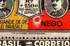 Brasil C 0032A Revolução Variedade Bola Branca sobre Nego da Bandeira Quadra N - comprar online