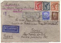 17626 Alemanha Envelope De Wernburg Alemanha P/ Pelotas Rs