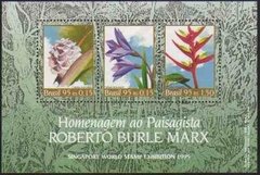 Brasil Bloco 100 Flores Flora Burle Marx NNN