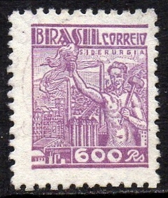 Brasil 361A Netinha Filigrana P Vertical Papel Espesso U (c)