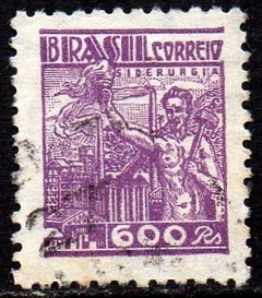 Brasil 361A Netinha Filigrana P Vertical Papel Espesso U (f)