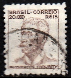 Brasil 368A Almirante Maurity Netinha Filigrana P Vertical Papel Espesso U (b)