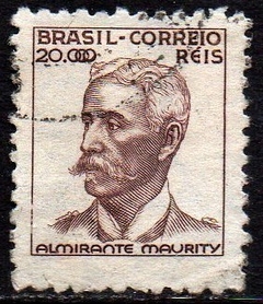 Brasil 384 Almirante Maurity Netinha Filigrana Q Papel Médio Liso U (a)