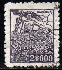 Brasil 451B Comércio Netinha Filigrana O Horizontal Papel Médio Liso U (b)