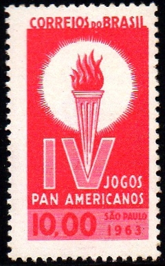 Brasil C 0489 Jogos Panamericanos Quadra 1963 NNN