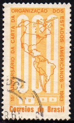 Brasil C 0490 Carta da OEA 1963 U (b)