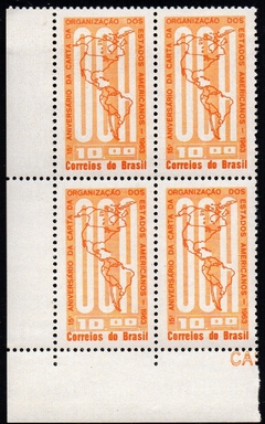 Brasil C 0490 Carta da OEA Quadra 1963 NNN (c)