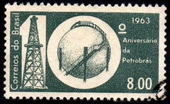 Brasil C 0499 Petrobras Torre de Petróleo 1963 U (a)