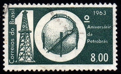 Brasil C 0499 Petrobras Torre de Petróleo 1963 U (b)