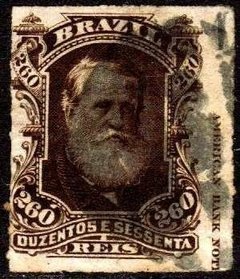 Brasil Império 43 L D. Pedro Barba Branca Legenda Inglês U